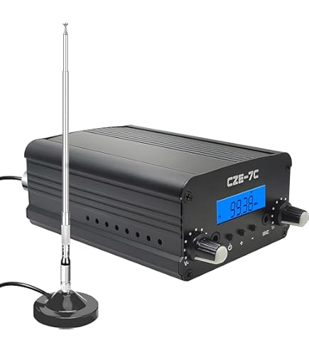 Amazon.com: BaseWish 7W 1W Long Range FM Transmitter with LCD