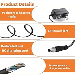 12V Power Adapter for Mackie ProFX10v3 ProFX6v3