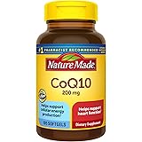 Nature Made CoQ10 200 mg, Dietary Supplement for Heart Health Support, 105 Softgels, 105 Day Supply