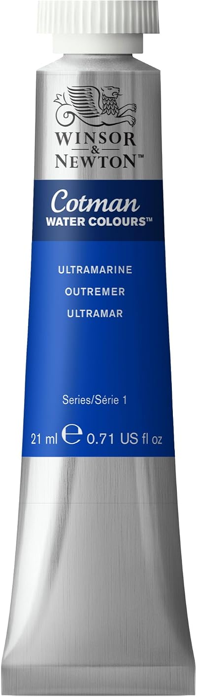 Winsor & Newton Cotman Ultramarine 21ml Water Colour Tube PB29 Series 1