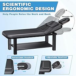 Adjustable Backrest Massage Table for