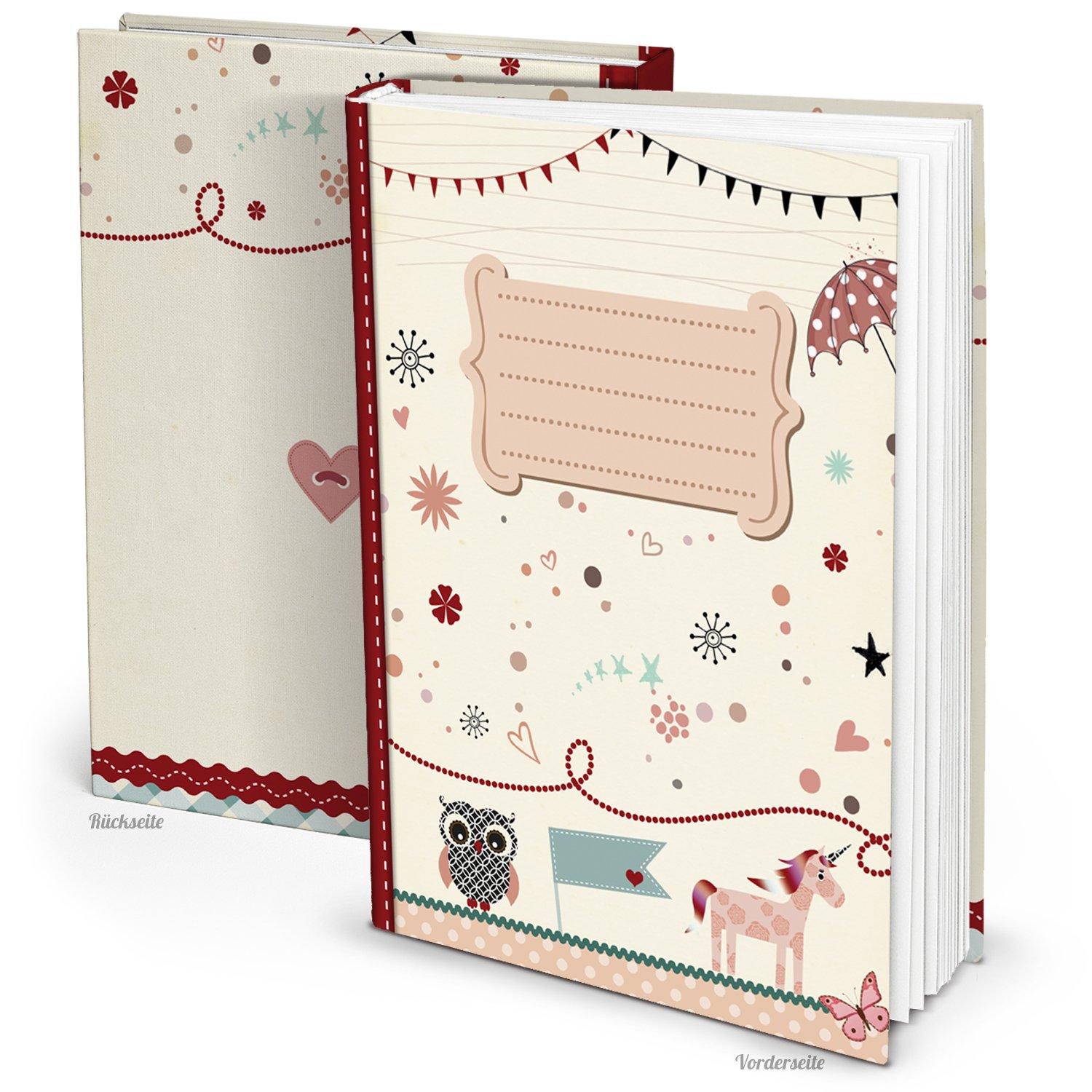 XXL baby diary children's diary baby book album for writing and self-design, for boys, DIN A4 with 136 pages, a great gift for childbirth, christening, children's birthday