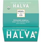 HEBEL &amp; CO Pistachio Nigella Halva - 8 oz | Certified USDA Organic, Gluten Free, Kosher &amp; Vegan