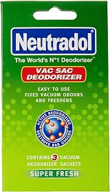 White Hinge Neutradol Vacuum Deodorizer Sacs SuperFresh 3's Pack of 3 view 6