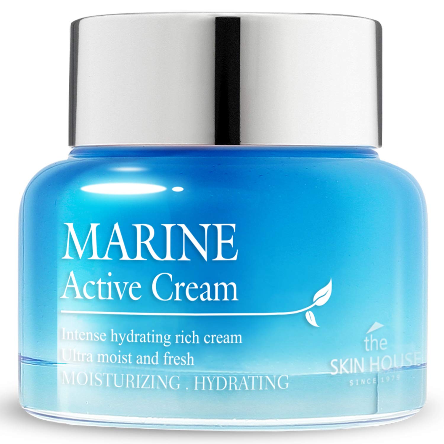 The skin house - Marine active cream (50ml, 1.69oz). Hydrating cream with hyaluronic acid instantantly hydrates and moisturizes skin. Deep moisturizing for dry and dehydrated skin.
