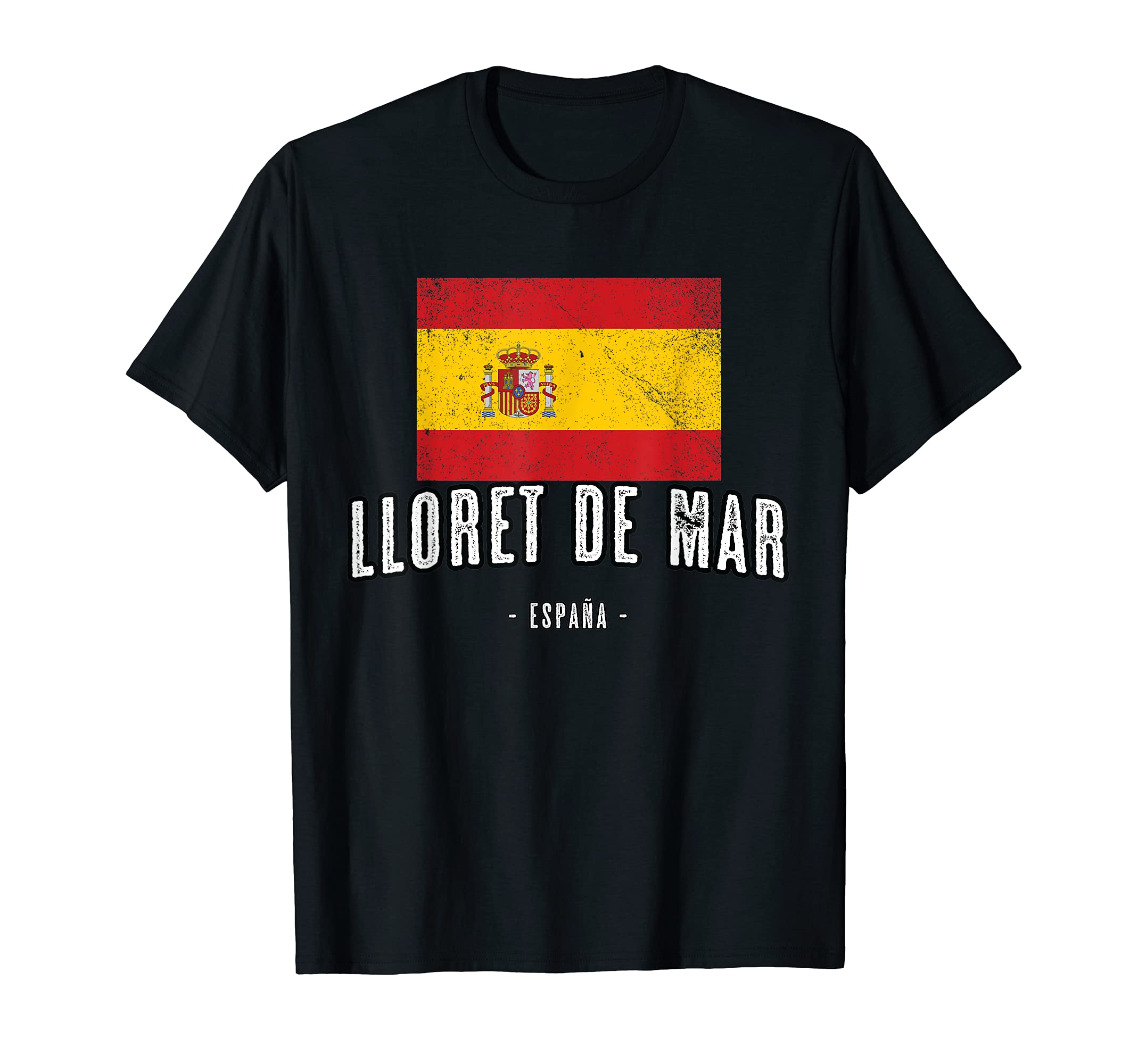 Lloret de Mar Spain | ES Flag, City Top - Bandera Ropa - T-Shirt