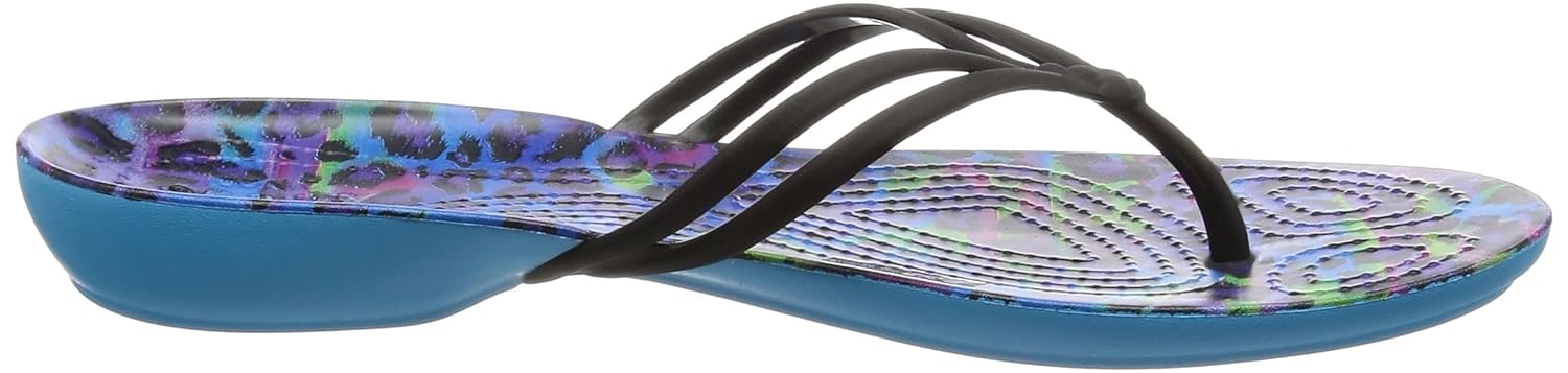 crocs isabella graphic women flip in multi