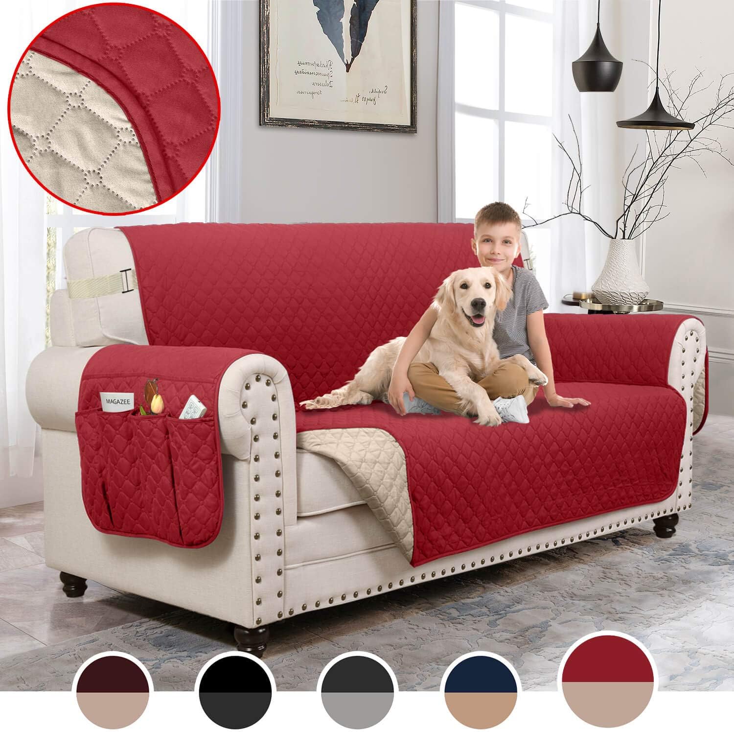 Best reversible love seat furniture protector