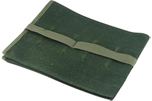 Canvas Tool Roll, with 10 Pockets for Spanner Wrench Storage and Organization, Portable Tool Bag Organizer Pouch