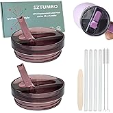 2 Pcs Detachable Flip Straw Lid for Stanley 40oz Quencher ProTour,100% Leak-proof Lid for Stanely 40oz Cup Accessories,Spill Proof and Splash Resistant Tumbler Cover(Pink)