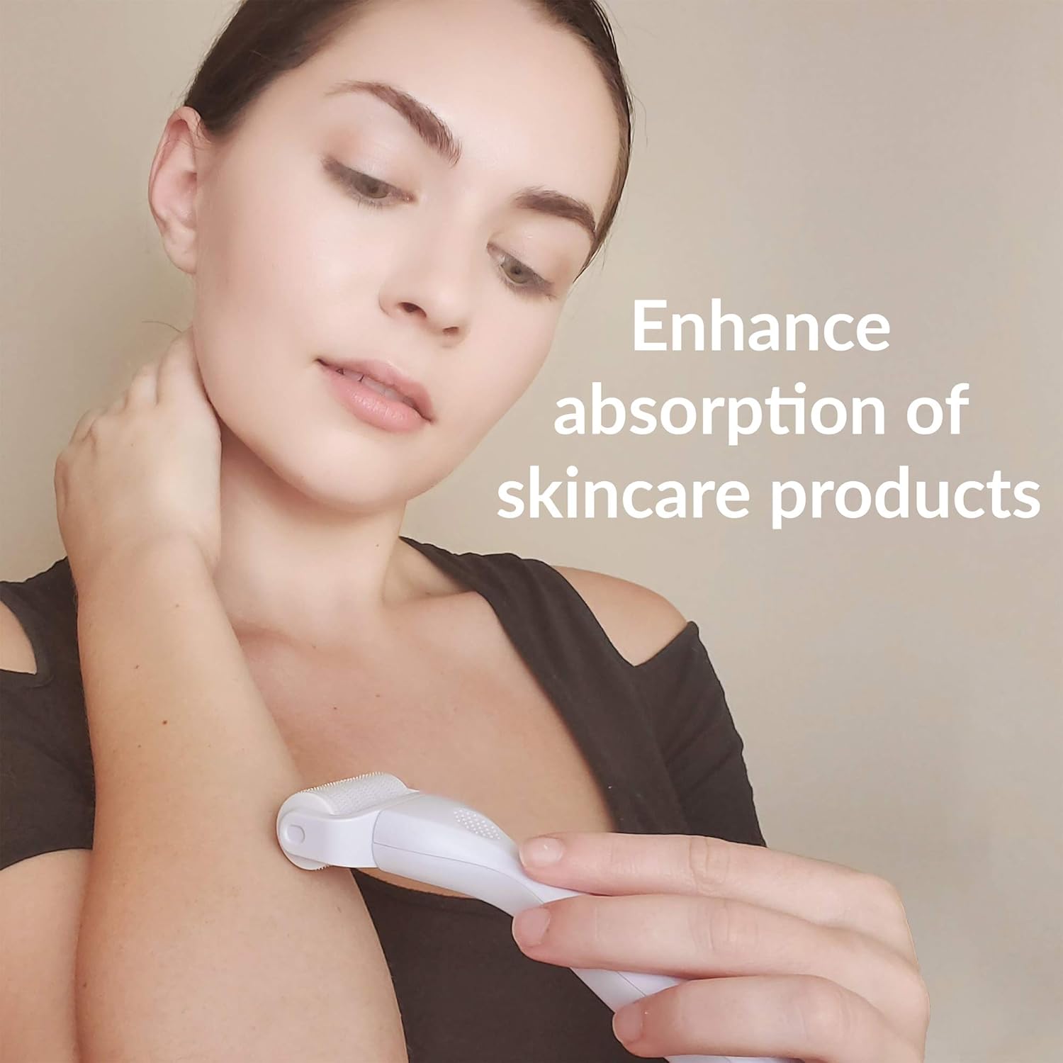 Lolysenta Derma Roller Kit for Face and Body, Microneedling Face Roller 0.25mm, Microneedle Roller for Body 0.3mm, Microdermabrasion Roller, Facial Roller for Skincare, Includes 2 Storage Cases: Beauty