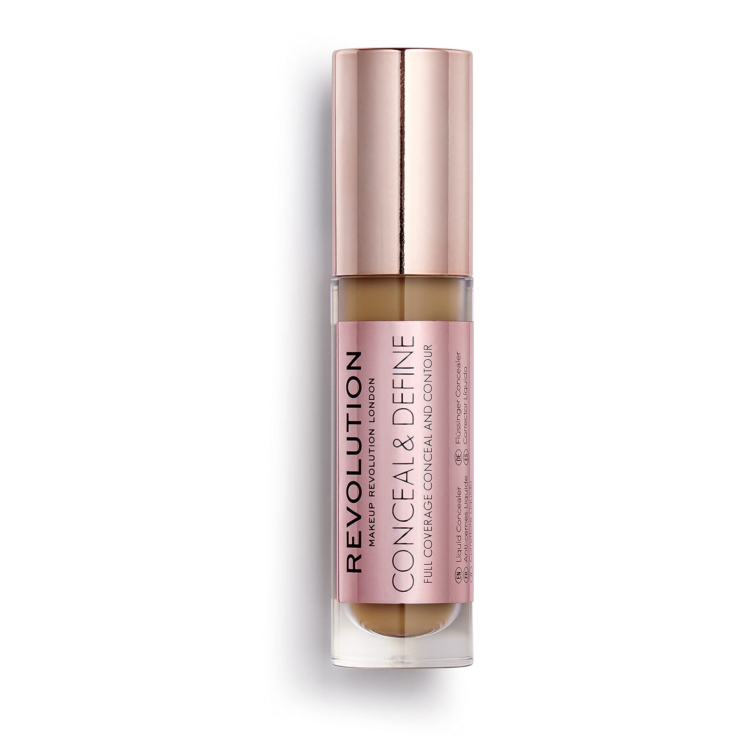 Revolution Conceal & Define Concealer, Lightweight, Long-Lasting, Full Coverage Face Makeup, C13, 4g