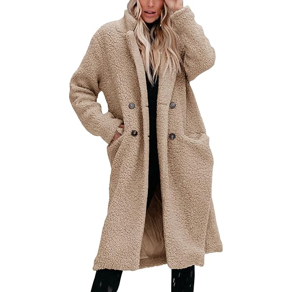 ZYTECO Women Sided Faux Fur Jacket Winter Warm Fluffy Faux