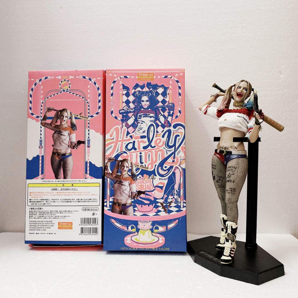The Joker Harley Quinn Action Figure Crazy Toys Real Clothes Can be Undress Suicide Squad Collectibl