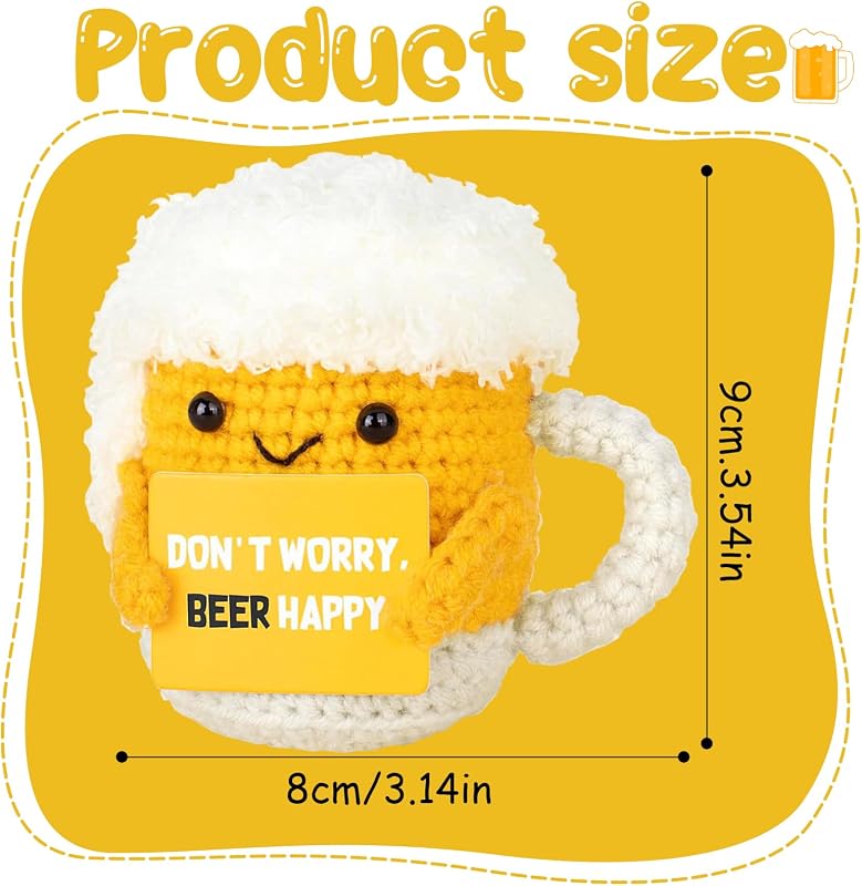 Bier Geschenk Bierkrug Design Emotional Support Weich Niedlich