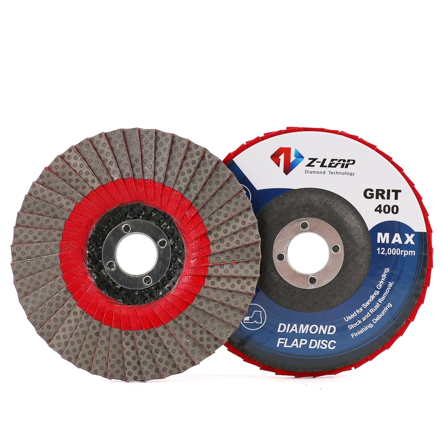 4Inch 400 Grit Grinding Wheels 100mm Flap Sanding Abrasive Disc for Angle Grinder Diamond Sanding Pad with 5/8" Arbor