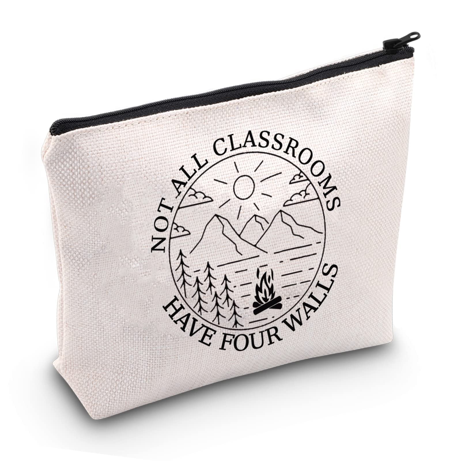 Homeschool Kind of Mama Cosmetic Bag Not All Classrooms Have Four Walls Makeup Bag Forest Teacher Gift (All Classrooms EU)