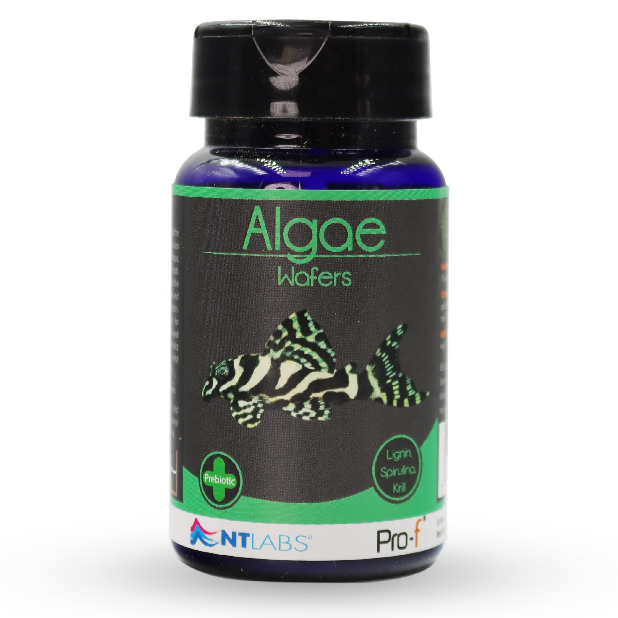 NT Labs Pro-f Algae Wafers, Feed For Bottom Feeding Fish Species, Aquarium Fish Food, Sinking 13mm Wafer, Pleco Food (40g)