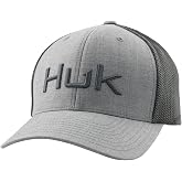 HUK Men's Trucker Hat, Anti-Glare Snapback Fishing Hat for Men