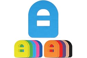 HURIFENG 20PCS Omnipod 5 Overpatches Adhesive Patches – Waterproof Sweatproof CGM Tape with Strap - Long-Lasting Hold, Ultra-Thin Comfort, Skin-Friendly Hypoallergenic Tape, Ideal for Omnipod 5 Users (Mixed)