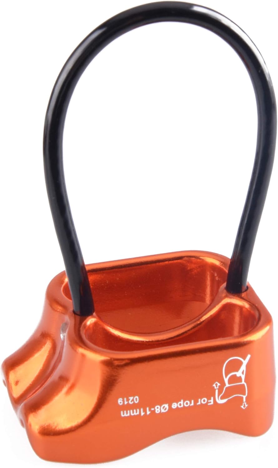 Azarxis Professional Rappel Gear Downhill Equipment, ATC Guide Belay Device Rock Climbing Descender for Outdoor Recreation, Strong Safe Durable (Orange) : Sports & Outdoors
