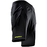 Storelli ExoShield Goalkeeper Shorts, High-Impact Protection, Sweat-Wicking, Breathable Athletic Shorts for Soccer