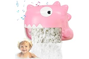 HONGID Baby Bath Toys - Bath Toys Bath Bubble Machine Automatic Bubble Maker with Music, Bath Toys for Kids Ages 1-3 4-8 Toddler Bath Toys Dinosaur Toys for Kids 3-5 Gifts for Boys Girls