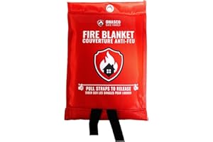 OHASCO Emergency Fire Blanket. Fire Suppression Blanket for Kitchen. Fire Blanket for Home. Fiberglass Fire Blanket. Essentia