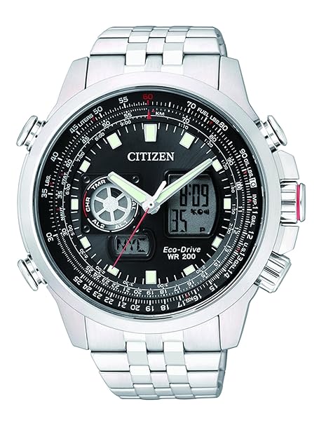 Citizen Herren-Armbanduhr XL Promaster Sky Analog - Digital Quarz Edelstahl JZ1060-50E
