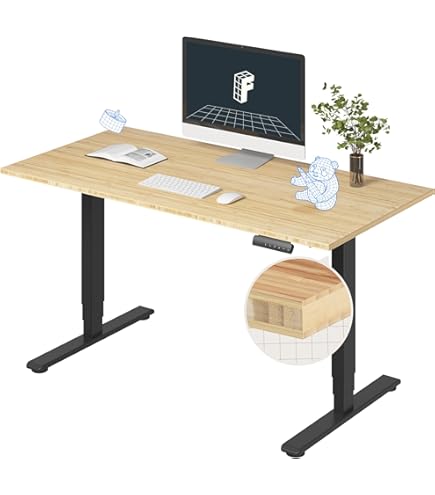 Amazon.com: FLEXISPOT E6 Pro Oval Leg Dual Motor 3 Stages Bamboo