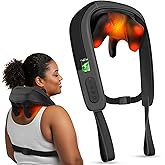 CooCoCo HSA Store Eligible Neck Massager with Heat, Upgraded Larger Size and Dual-Zone Heat, FSA Approved Shoulder Massager, 6D Kneading Shiatsu Back Massager for Pain Relief Deep Tissue