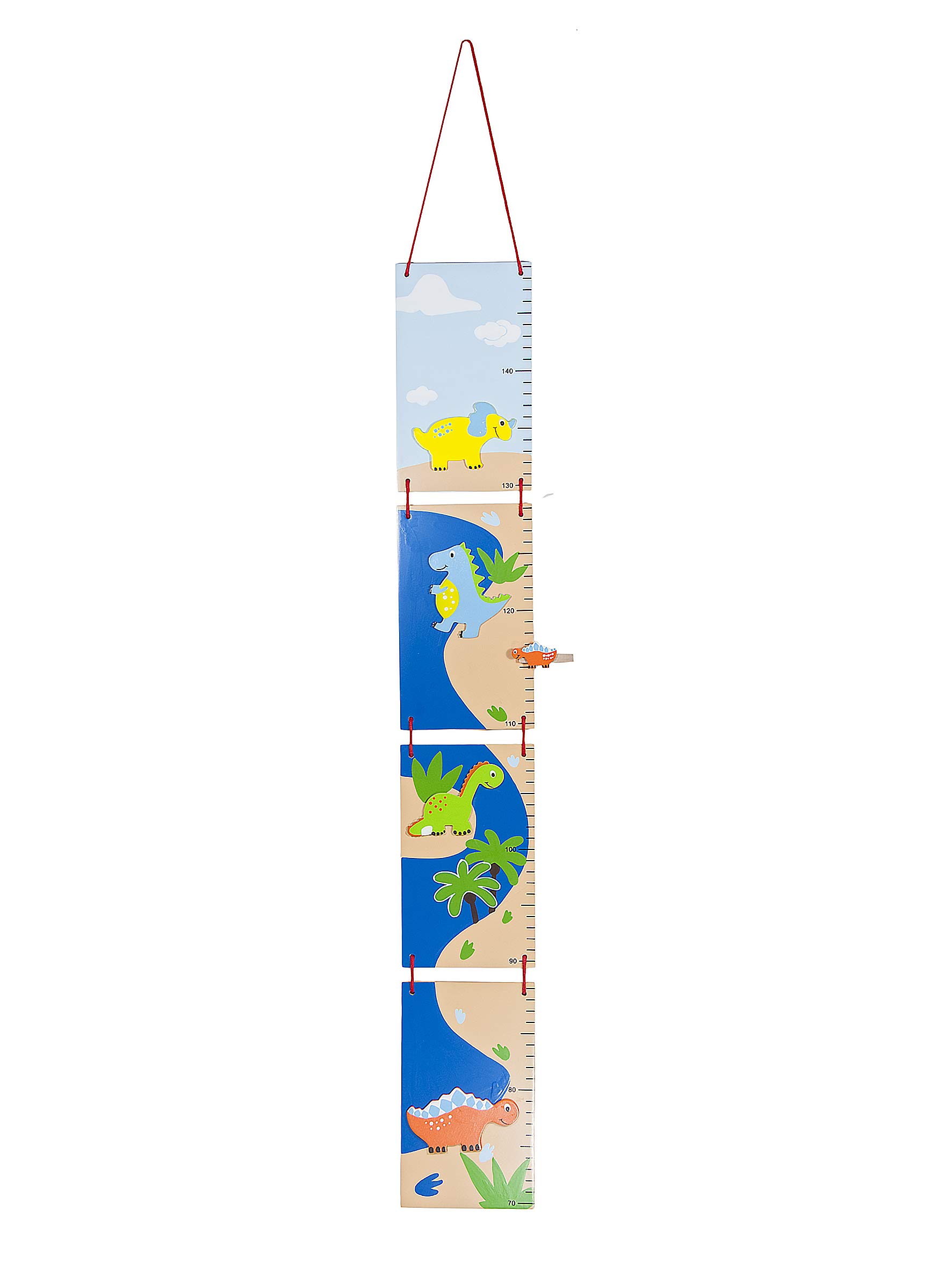 Mousehouse Gifts - Dinosaur Height Chart for Kids' Room Growth Tracking, Wooden Baby Growth Measure