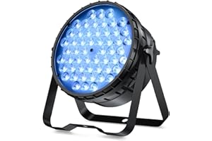 BETOPPER Stage Lights for Parties, 54x3W LED Par Lights RGB, DMX DJ Lights Sound Activated,Strobe Wash Lights for Party, Wedding, Club, Concert and Festival (1)