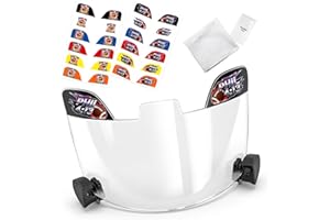 Clear Football Visor – Football Visor for Youth & Adult, Shatterproof Anti-Scratch Polycarbonate Lens with Anti-Fog & Glare D