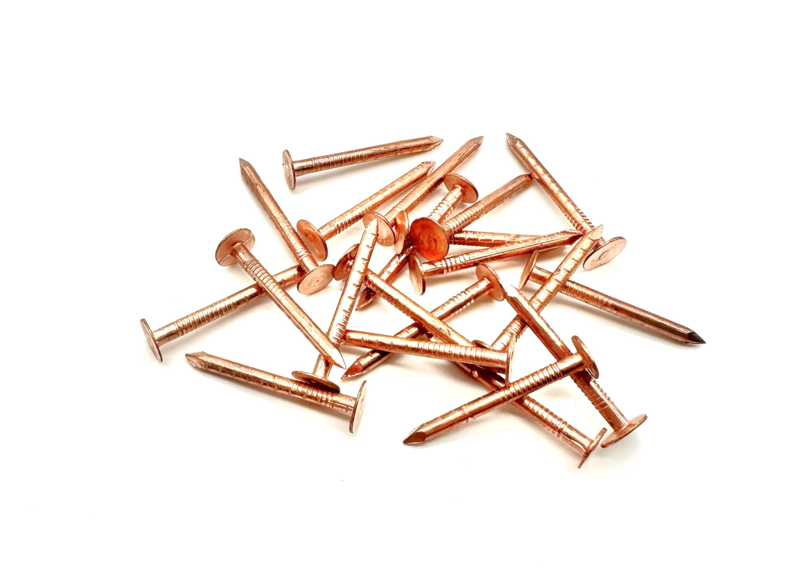 50 PCS Copper Clout Nails Roofing Slate Felt Nail, Tree Stump Killers, 30mm, 38mm, 50mm (30mm x 2.65mm)