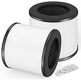 Breabetter AC300 Replacement Filter Compatible with Purivortex AC300 Purifiers, 3-in-1 Filter(2-Pack)-White