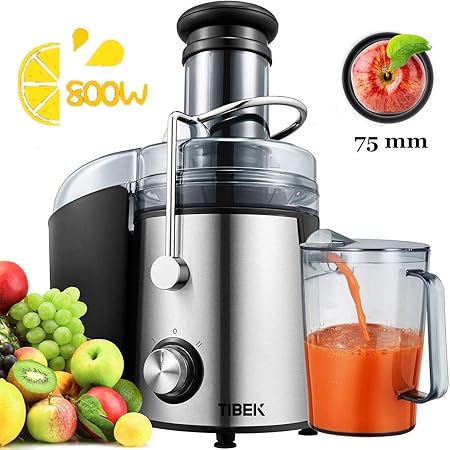 Centrifuga Frutta E Verdura Estrattore Di Succo Freddo Con 75mm Bocca Larga Motore Potente Da 800 W Piedi Anti Scivolosi E Facile Pulizia