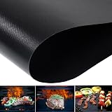 GOFRIEND BBQ Grill Mat Set of 5 with Tongs and Brush, 40x33 cm, PTFE view 4