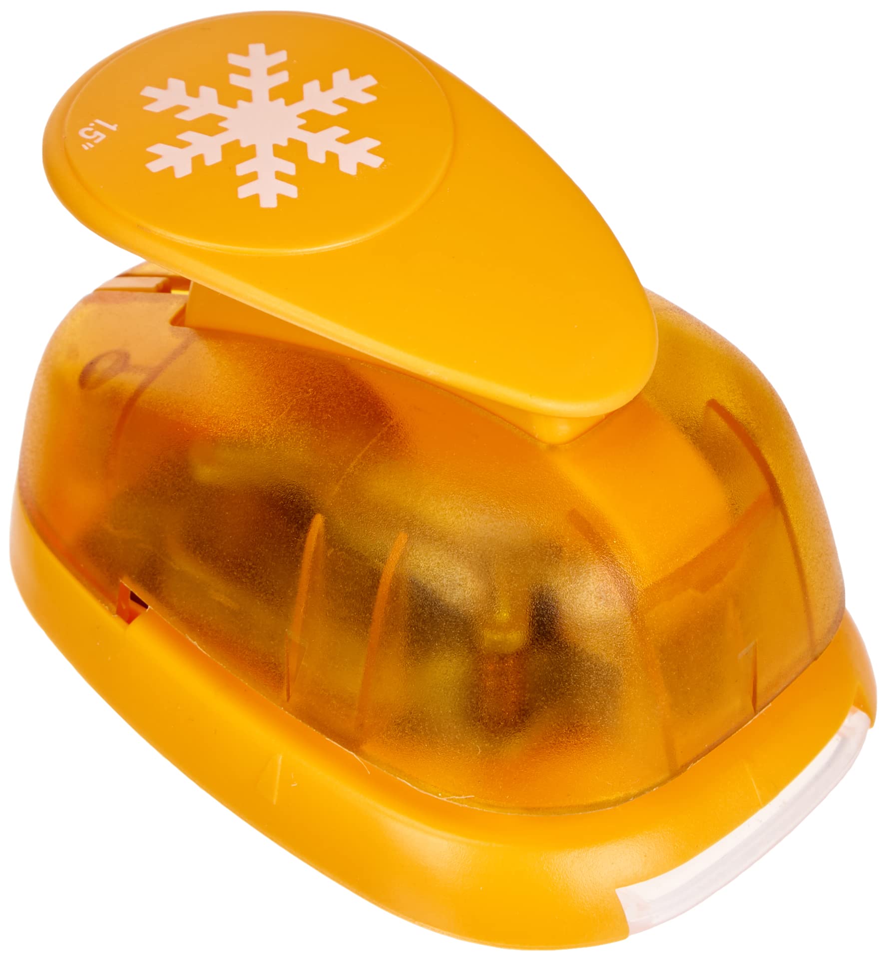 Artemio 3.5 cm Snowflake Number 2 Lever Punch, Orange
