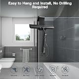 Vinabo Silicone Squeegee Shower Cleaner with Hook Black view 4