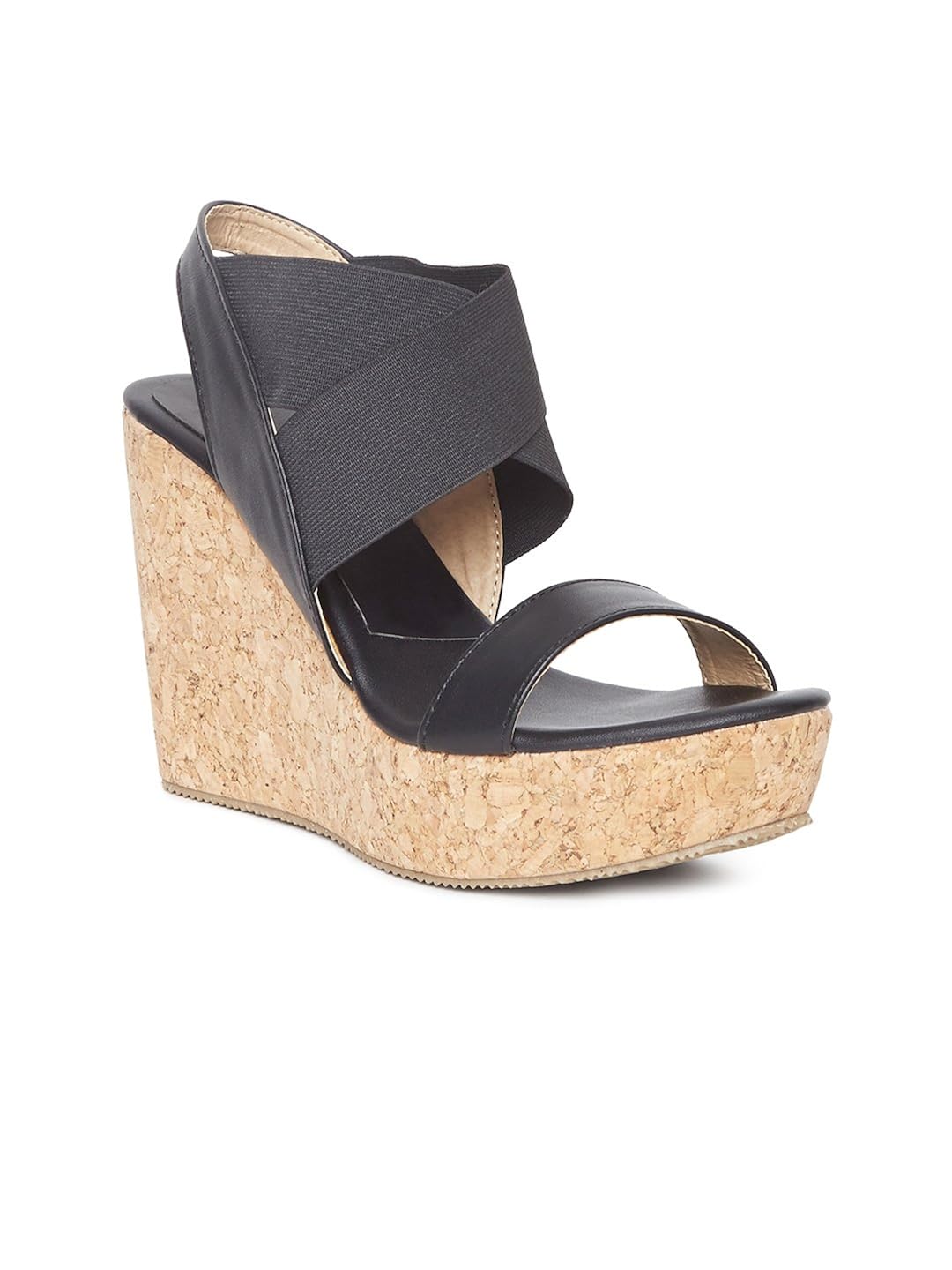 marc loire women's black solid heels