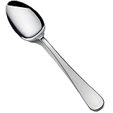 Gourmet Basics by MikasaSatin Symmetry Stainless Steel Dinner Spoon, Set of 10