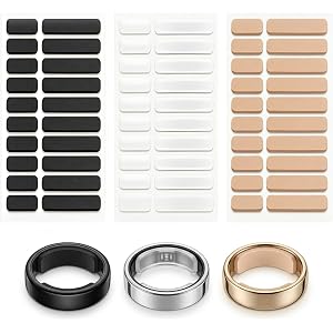 Chedin 60 Pcs Smart Ring Size Adjuster,Compatible with Oura Ring Gen 4/3/Galaxy Ring/Ultra Human Ring AIR,Invisible Ring Adju