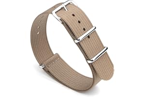 WOUKUP Premium Military Ballistic Ribbed Nylon Watch Straps 18mm 19mm 20mm 22mm Replacement Watch Band for Men