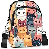 LYEMVHE Crossbody Bags for Women Cell Phone Bag Mini Over Shoulder Handbag Purse with Card Slots and Adjustable Strap