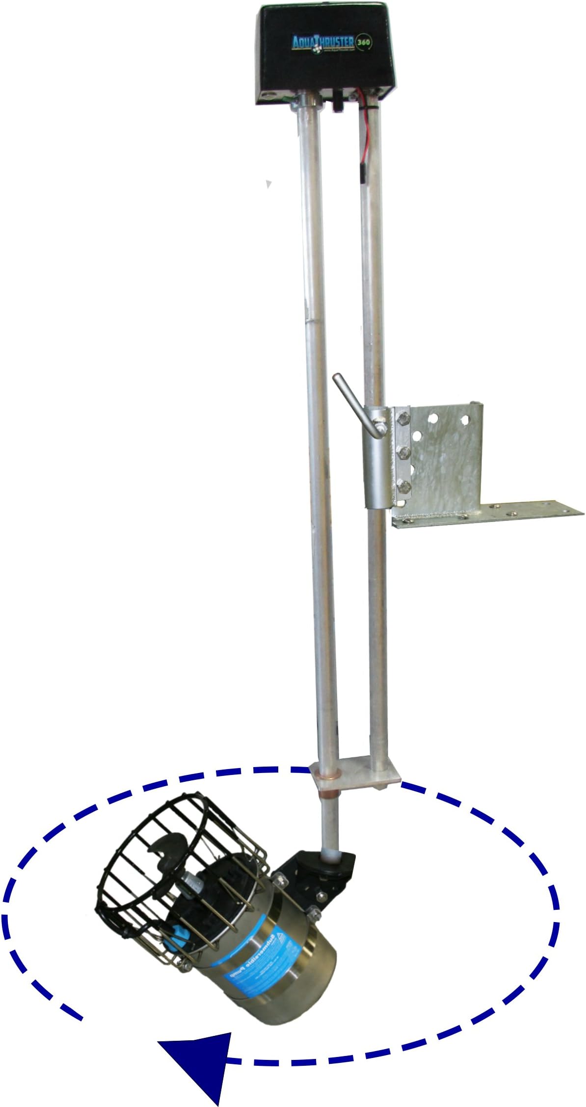 Oscillating Mounted De-icer - Automaticaly Turns & Rotates to De-ice up to 4 TIMES MORE Area of Open Water - Comes with Kasco 3/4 Hp Deicer - 50ft Cord