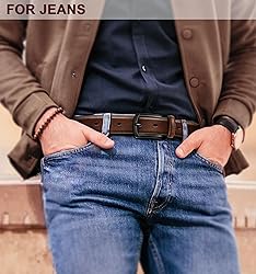 KEMISANT Men Belt-Genuine Leather Belt for Men