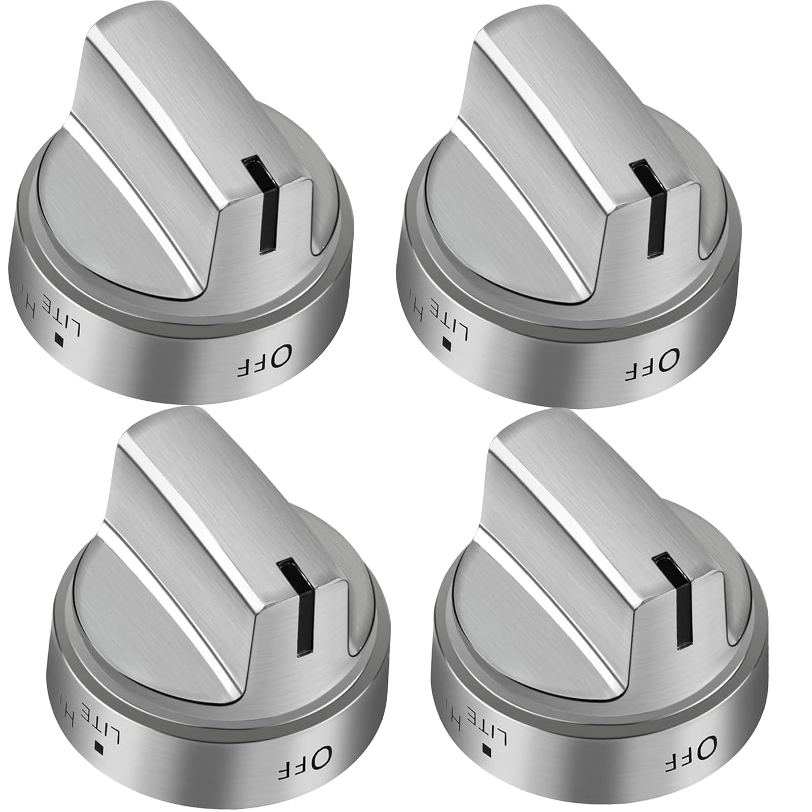 Photo 1 of TOMOON WB03X24818 Stove Knob Replacement for G.E Range Cooktops -Stainless Steel Gas Stove Knob for JGB645EEK1ES JGB660EEJ1ES JGB700EEJ1ES JGB700SEJ1SS - 4 Pack