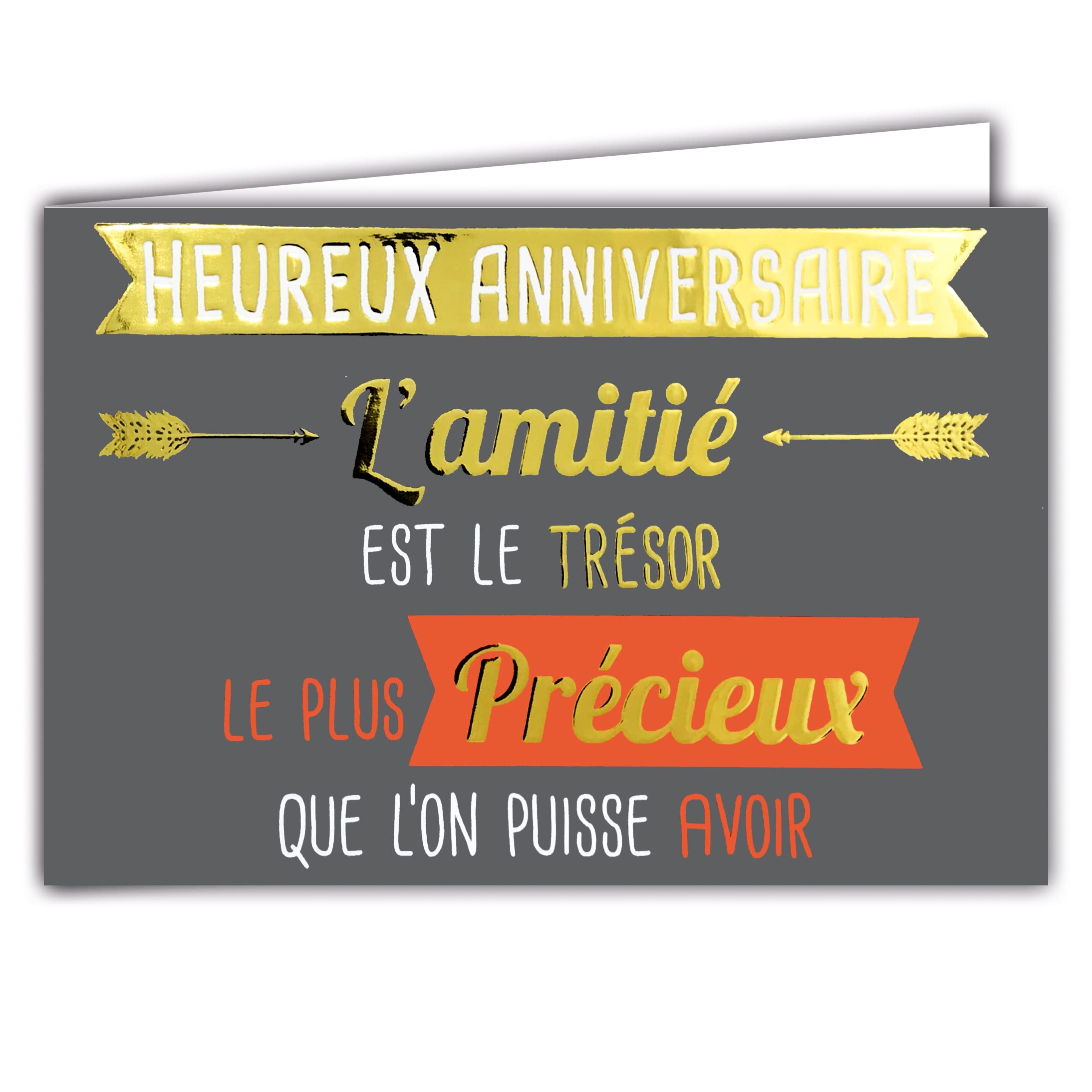 Happy Birthday Card - Friendship is The Most Precious Treasure You Can Have.