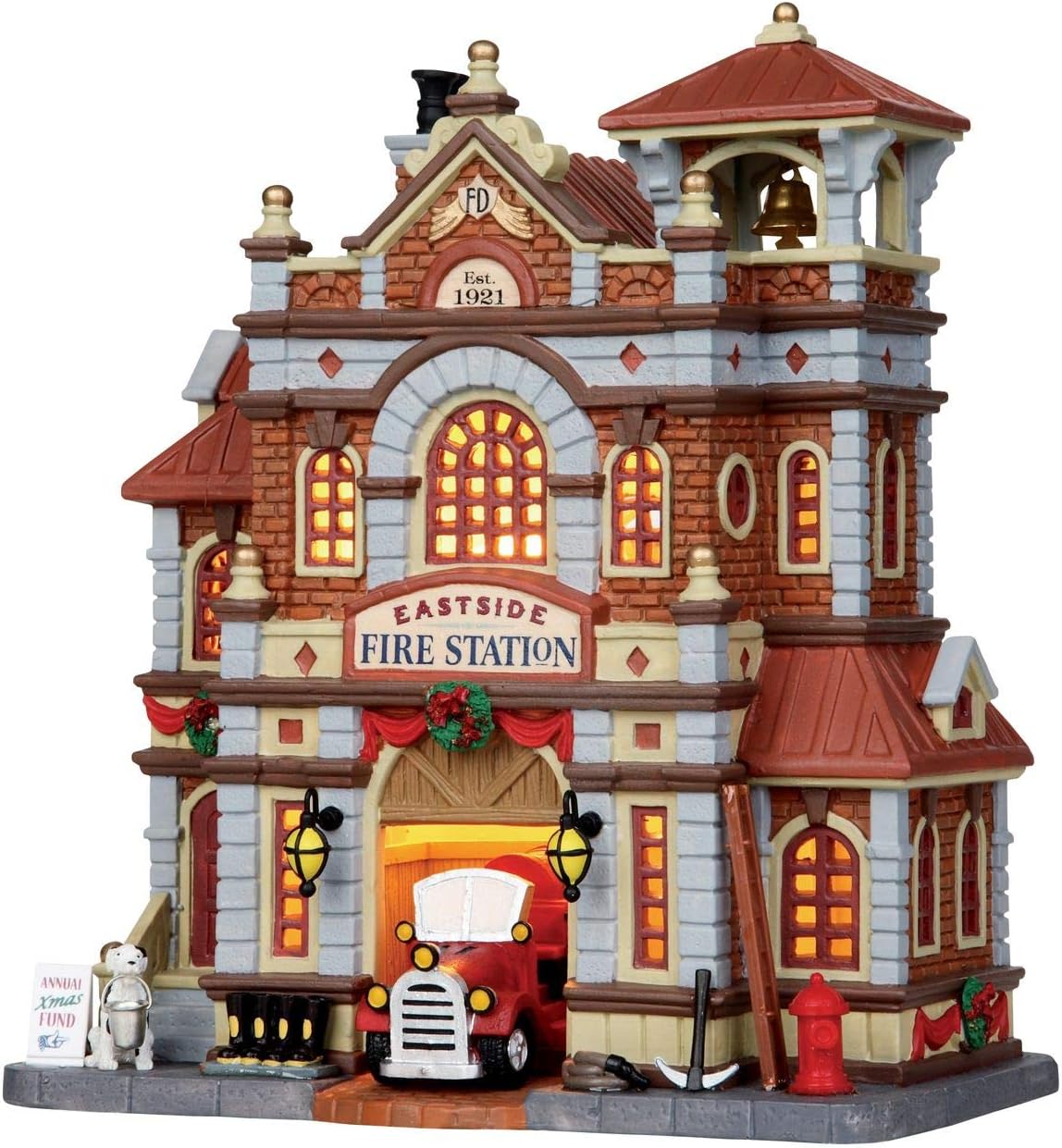 Lemax Christmas Eastside Fire Station (15262) Amazon.co.uk Kitchen